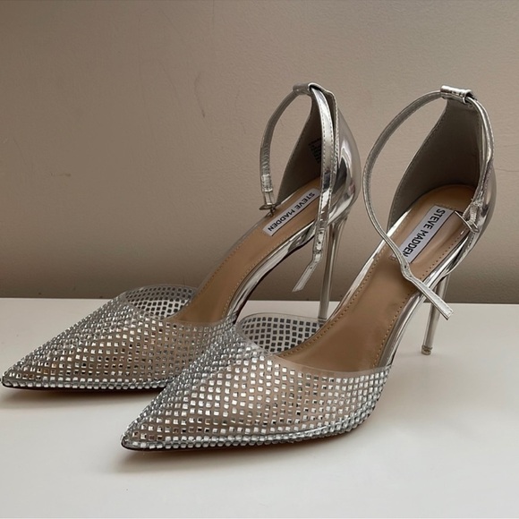 Steve Madden Alisha Rhinestone Pumps Size W11 - Picture 6 of 7